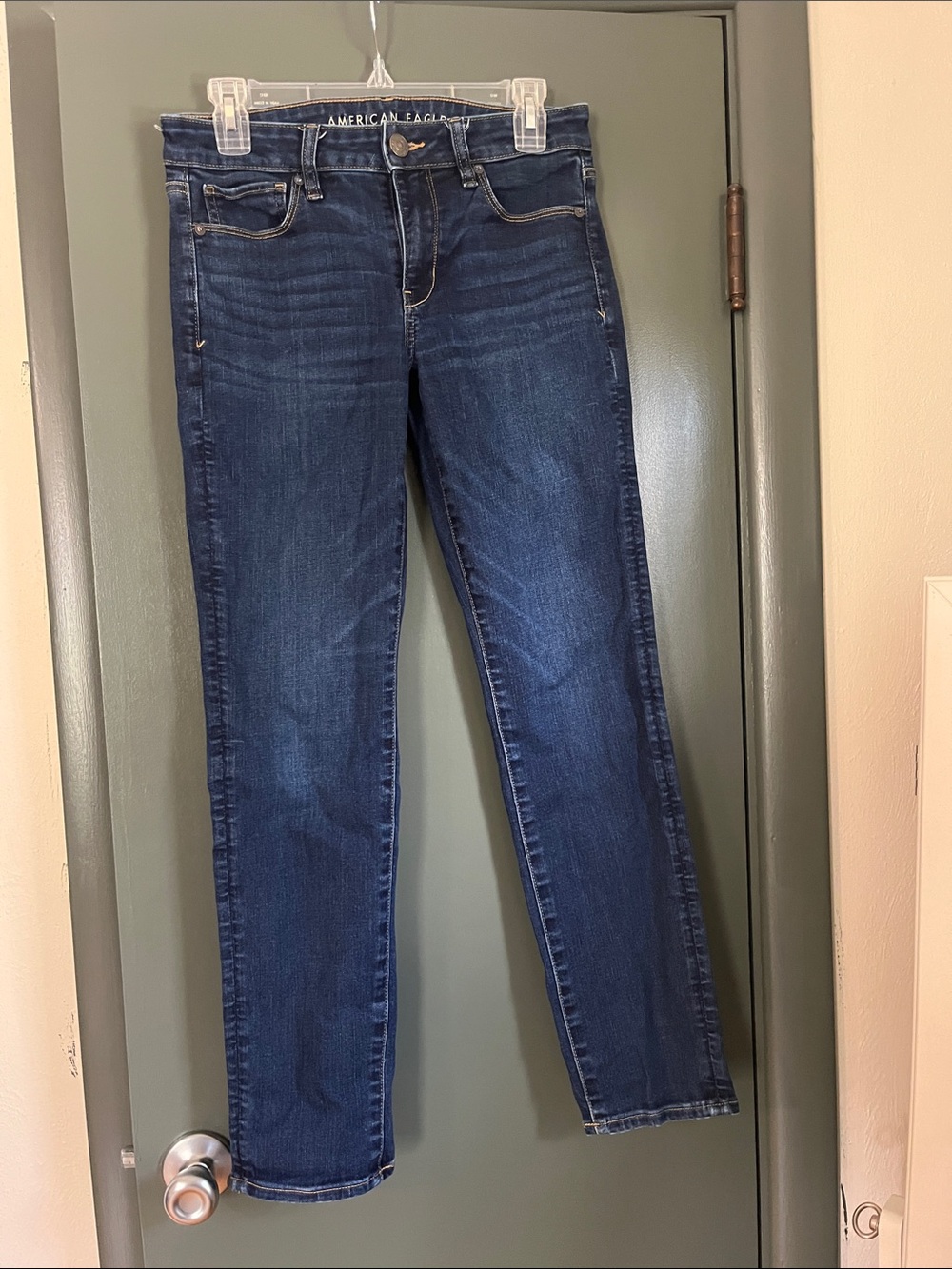 American Eagle Outfitters Women's Skinny Jeans - Dark Blue Wash
